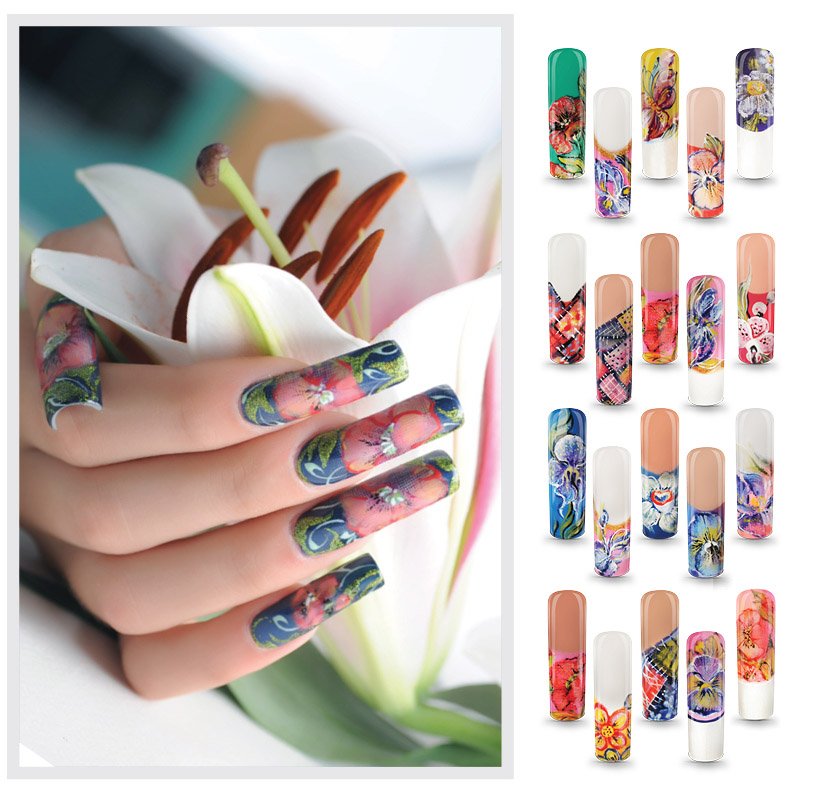 CNI Kreuzstich-Technik Nail Art, Kreuzstich-Technik, Leinwandeffekt, Fiberglas