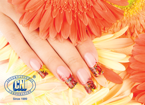 CNI Nail Design Gerbera CNI, CNI Nail Design, CNI Schulungszentrum, Gerbera, Nail Art, Naildesign